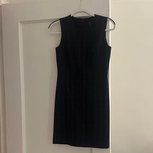Ann Taylor Navy Sleeveless Suit Dress